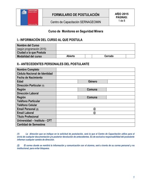 Captura de pantalla del formulario de postulación al Ingreso Mínimo Garantizado, mostrando opciones de entrada por RUT o ClaveÚnica