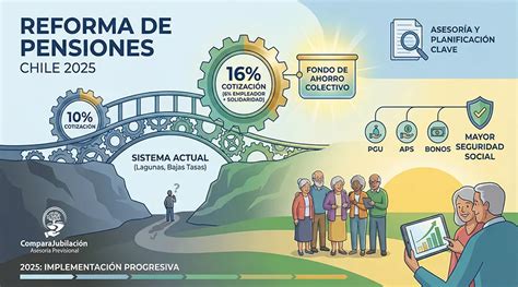 Infografía: Beneficios de la nueva reforma previsional en Chile
