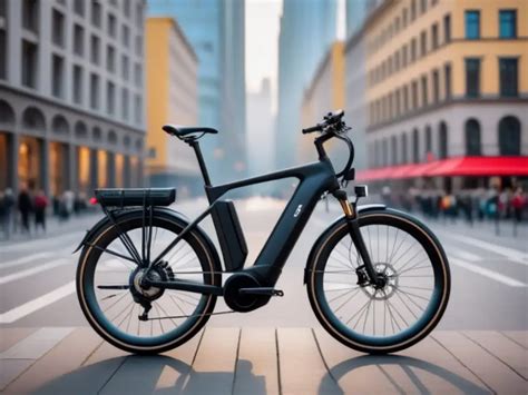 Diseño de bicicleta eléctrica moderna con una persona mayor utilizándola
