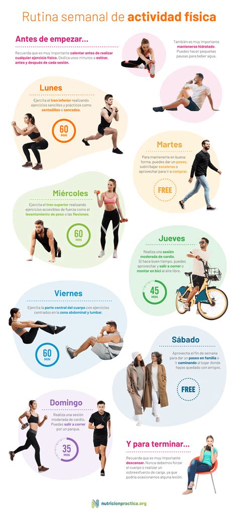 Infografía sobre la planificación de rutinas de ejercicio para personas mayores
