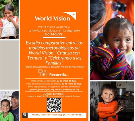 Logo y principios de World Vision: Crianza con Ternura