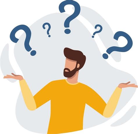 Ilustración de una persona con un signo de interrogación o engranajes bloqueados sobre la cabeza, en un entorno de oficina
