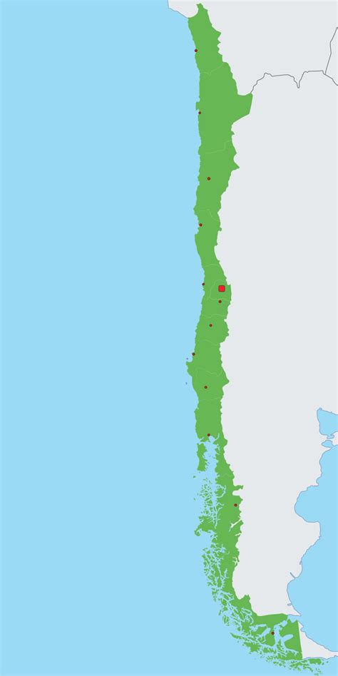 Mapa de Chile destacando iniciativas de inclusión educativa