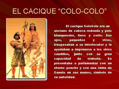 Ilustración de Colo Colo, el anciano cacique, en un consejo mapuche