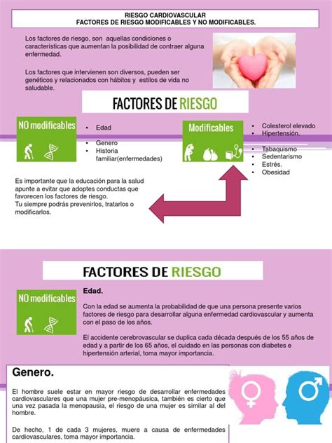 Infografía detallando los factores de riesgo modificables y no modificables de la hipertensión.