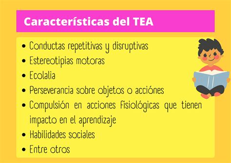 Infografía sobre las características del lenguaje en el TEA
