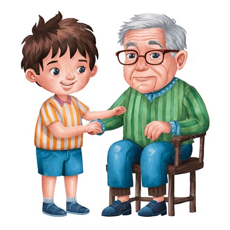 Ilustración conceptual de un anciano y un niño compartiendo un momento, simbolizando el paso del tiempo y la transmisión de sabiduría.