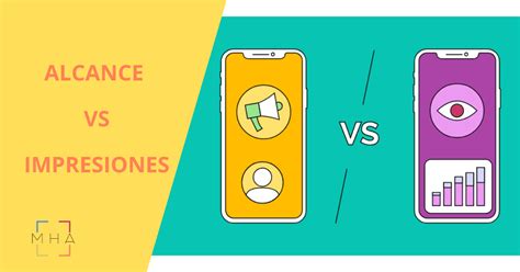 Esquema que muestra la diferencia entre alcance (personas únicas) e impresiones (total de vistas)