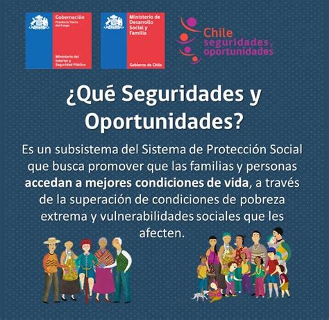 infografía mostrando el flujo de acompañamiento y beneficios del Subsistema Seguridades y Oportunidades