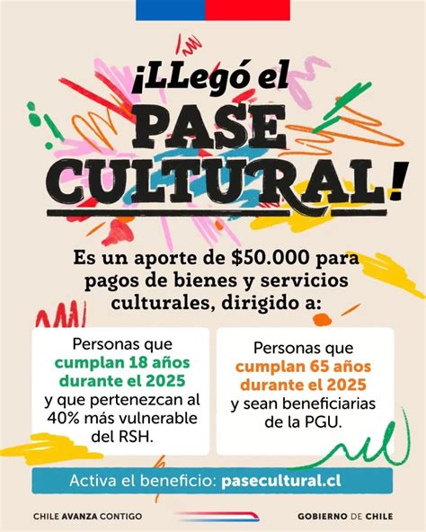 Infografía o esquema sobre el Pase Cultural y sus beneficios para adultos mayores