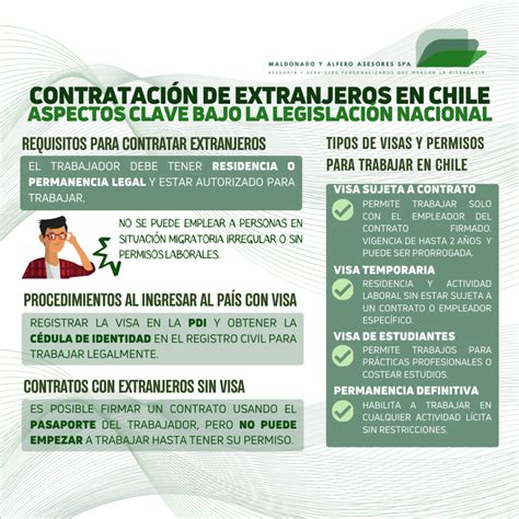 Infografía: Requisitos y excepciones para la contratación de trabajadores extranjeros en Chile