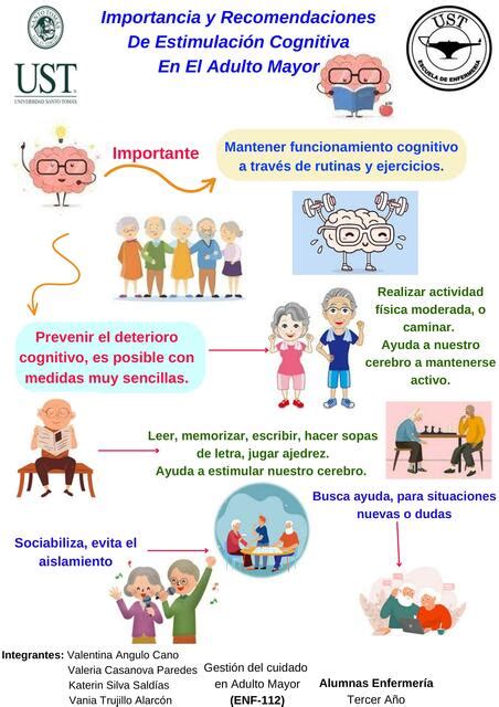 Infografía: Beneficios de la estimulación cognitiva en el adulto mayor