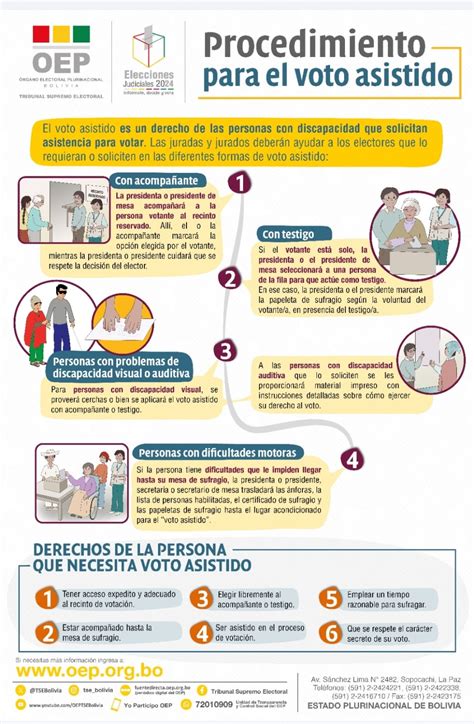 Infografía sobre consejos para el voto asistido
