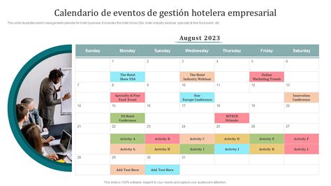Calendario con eventos culturales y de entretenimiento