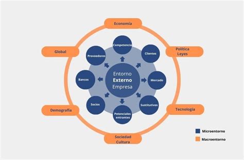 Esquema que ilustra los componentes del entorno social.