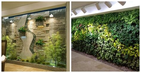 Jardín interior de una pensión en Copiapó, con plantas y un área de descanso