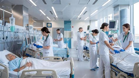 Ilustración que muestra un entorno hospitalario seguro para prevenir caídas, con señalización adecuada y mobiliario seguro.