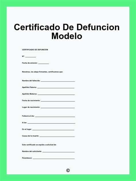 Certificado de defunción de John, uno de los niños fallecidos en St. Mary's