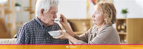Infografía mostrando las diferentes tareas que realiza una cuidadora de ancianos a domicilio.