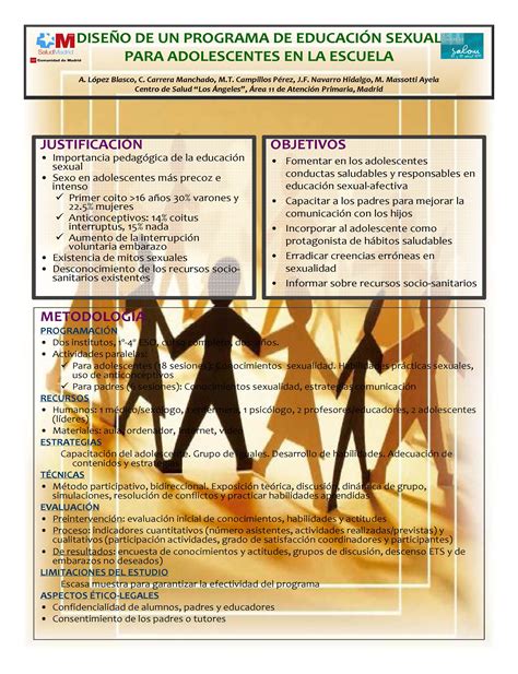 Esquema de un programa de educación sexual adaptada para personas con discapacidad intelectual, incluyendo temas de consentimiento y seguridad