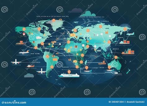 Mapa global con rutas de transporte marítimo y aéreo como vectores de especies exóticas