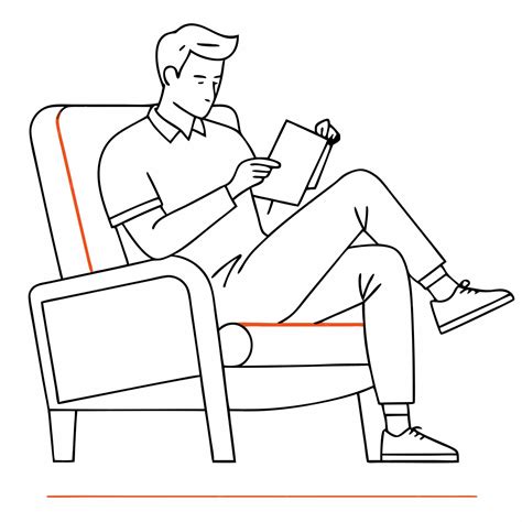 Un hombre mayor leyendo un libro en un sillón, con un ambiente de tranquilidad y reflexión.