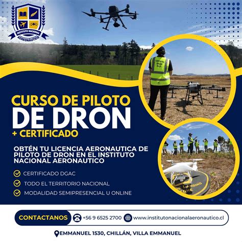Ilustración de un dron con la credencial DGAC visible