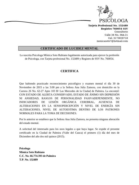 infografía explicativa sobre la importancia del certificado de lucidez para adultos mayores