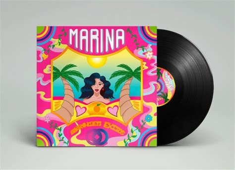Diseño de portada de vinilo de Café Del Mar con un paisaje al atardecer