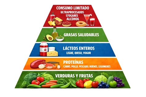 Pirámide alimentaria adaptada para personas mayores con énfasis en purés y alimentos blandos