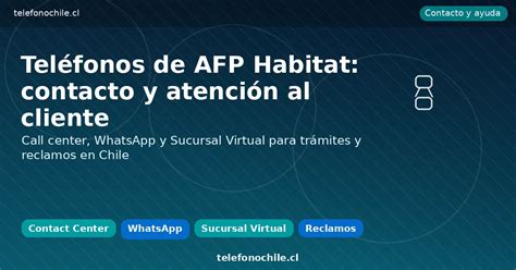 Chat en línea para atención al cliente de AFP Habitat