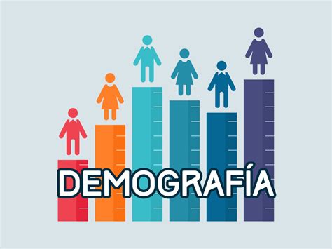 Esquema de las principales características demográficas de Chile.