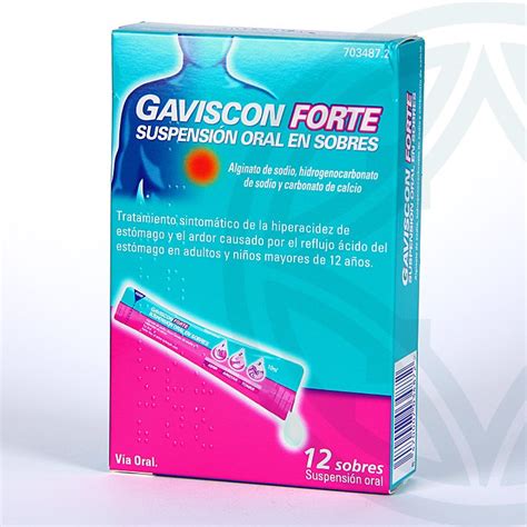 Fotografía de los formatos de Gaviscon: sobres de suspensión oral y caja de comprimidos masticables