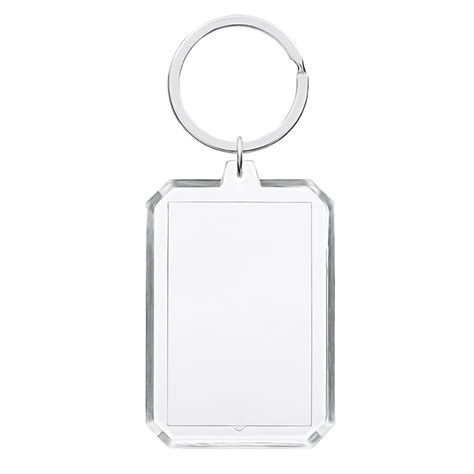 Llavero acrílico transparente con inserto personalizado
