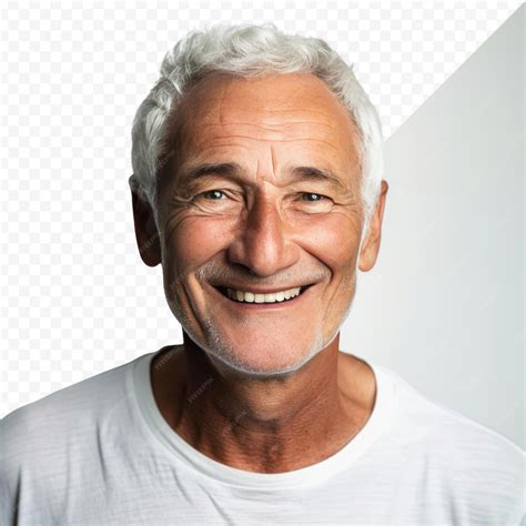 Un collage fotográfico gigante de un rostro anciano pegado en la fachada de un edificio rural.