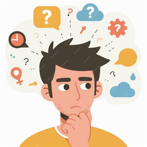 Ilustración de una persona pensando profundamente