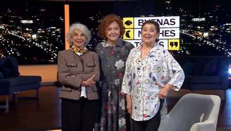 Foto de Gabriela Hernández, Gloria Münchmeyer y Luis Alarcón en conjunto o individualmente