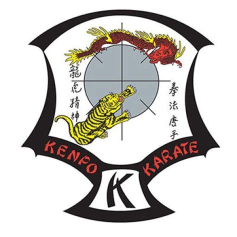 Escudo del Kenpo Karate con simbolismo