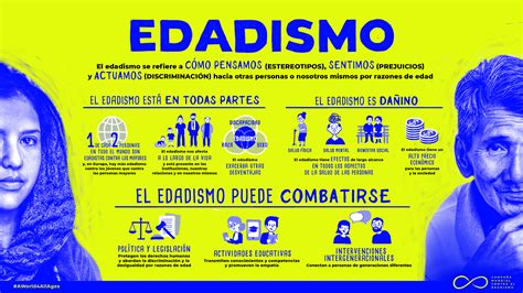 Infografía: Ilustración sobre el edadismo y sus impactos en la sociedad