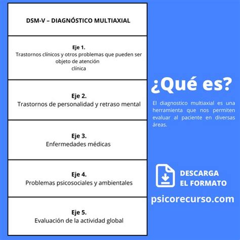 Esquema de un sistema de evaluación multiaxial en psiquiatría