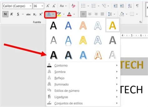 Opciones de configuración de texto en un meme: fuente, color, tamaño, borde