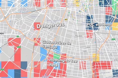 Mapa temático de Santiago de Chile mostrando la distribución de adultos mayores y sus factores influyentes