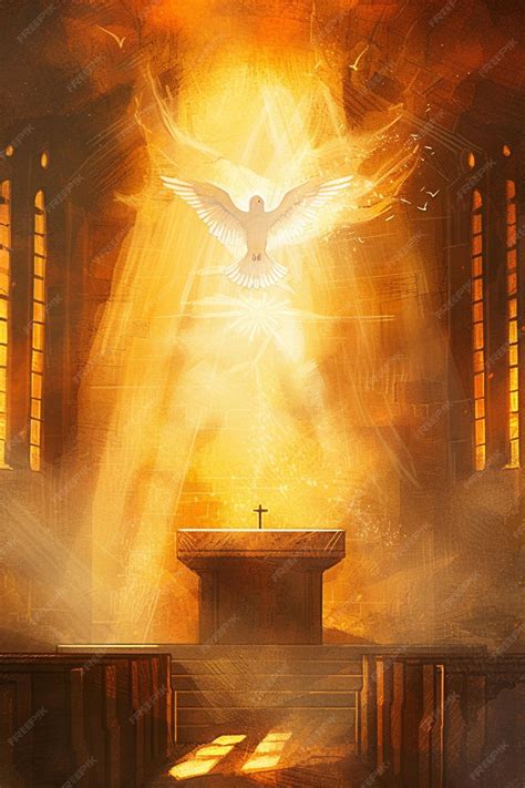 Representación artística del Espíritu Santo descendiendo o una persona mayor meditando y soñando