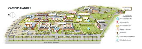 Ilustración del campus de la Universidad de Los Andes