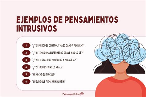 Ilustración de una persona con pensamientos intrusivos que generan ansiedad