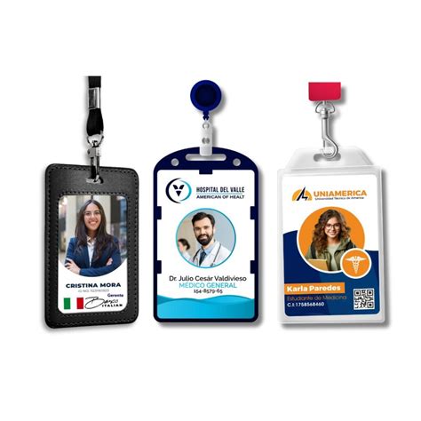 Esquema de diferentes tipos de porta credenciales: rígidos, flexibles, convertibles