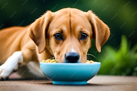 perro senior comiendo de un plato elevado