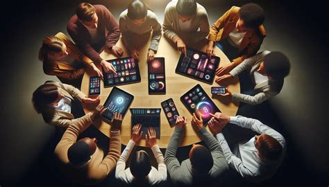 Representación de la diversidad de usuarios interactuando con información digital