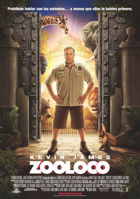 Afiche promocional de la película Zooloco con Kevin James y Rosario Dawson
