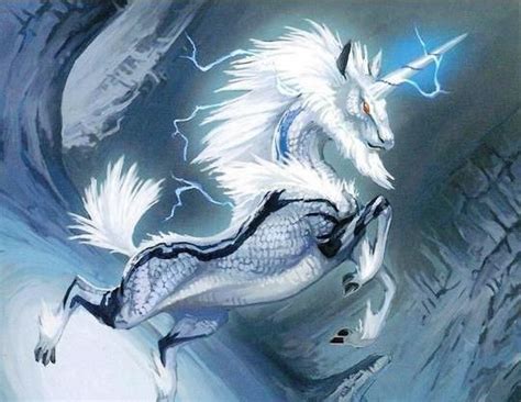 Ilustración de Kirin, el Dragón Anciano de rayo
